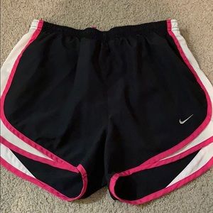 Black and Pink Nike Tempo Shorts- Small